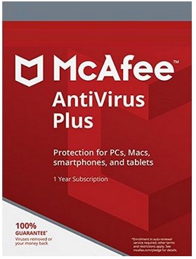 Mcafee Antivirus Plus 1 Year 1 User 10 Device Product key